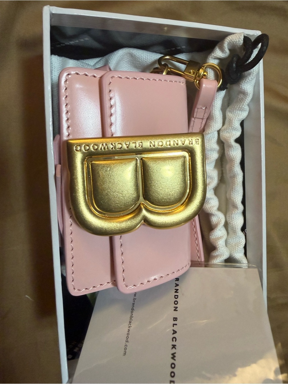 Brandon Blackwood Light Pink Nano Nia Bag